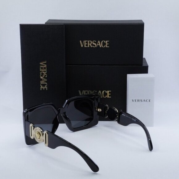 Versace VE4478U GB1/87 Square Sunglasses - Black/Grey main image 4